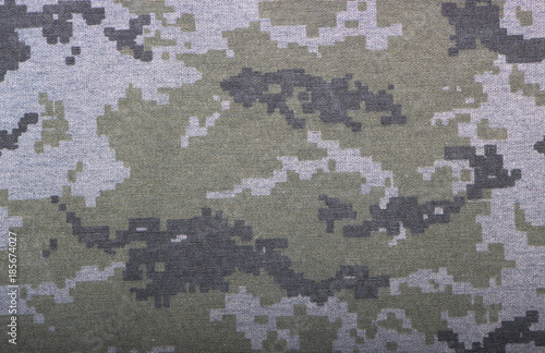 Gray camouflage fabric texture background