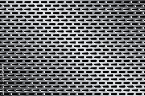 Perforated iron background texture. Vector illustration
