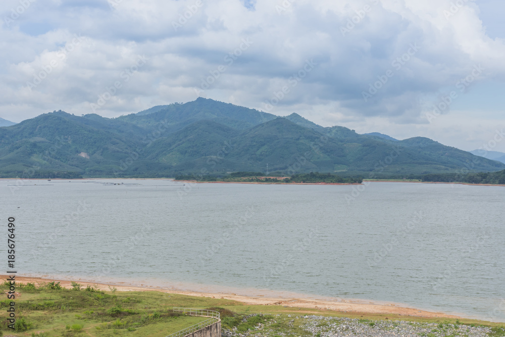 Klong-Kratun reservoir, Phipun, Nakhon Si Thammarat, Thailand.