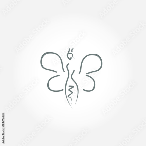 bee queen icon vector