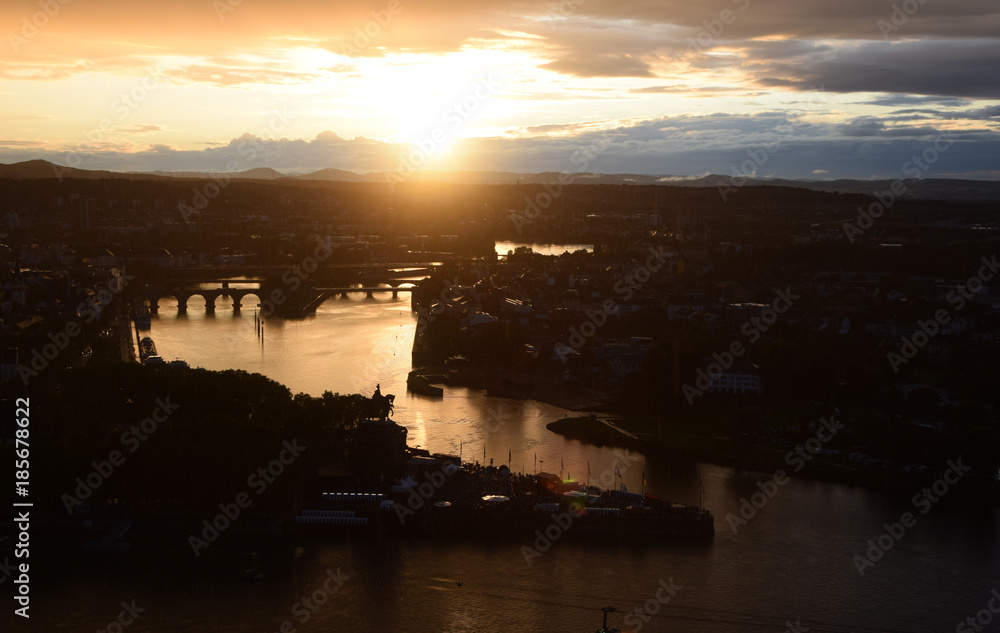 Naklejka premium Deutsches Eck in Koblenz