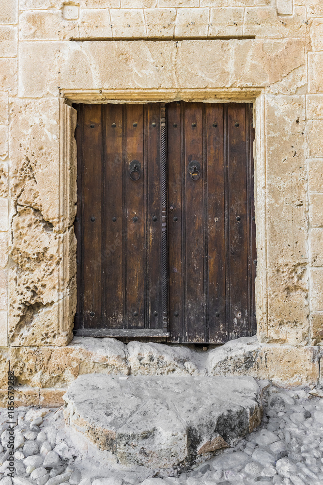 A low door in Greek village