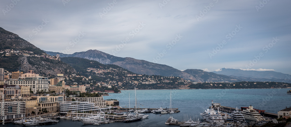 travel, city, Monaco, architecture, sea, water, panorama, coast