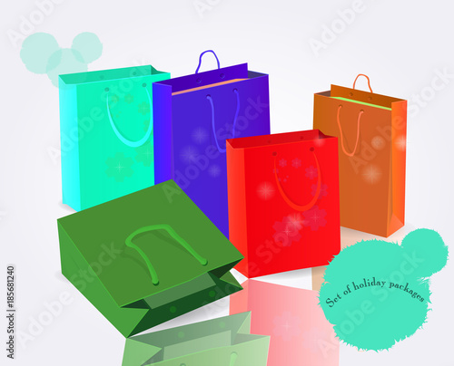 Set of holiday packages