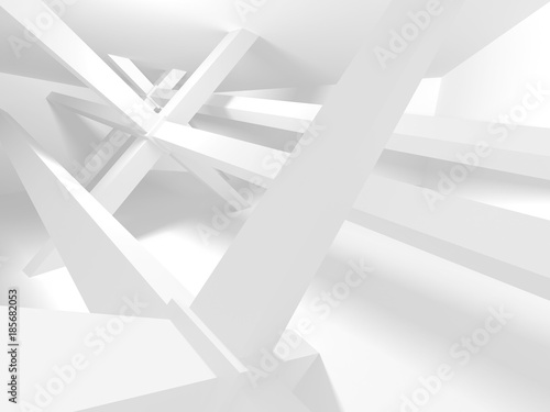 Abstract Modern White Architecture Background