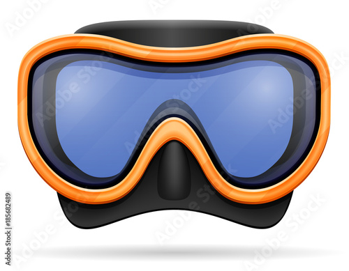 diving mask stock vector illustration