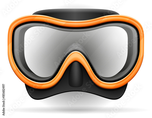 diving mask stock vector illustration