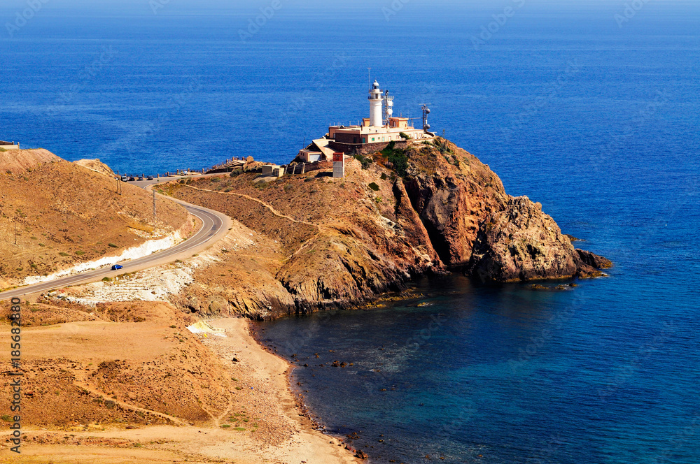 Lighthouse San José (Cabo de Gata), Andalusia, Spain