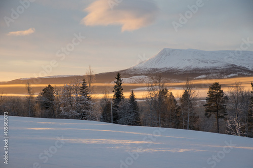 A cold winter morning
