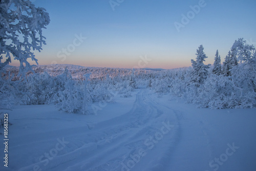 Winter morning at the mountain © Pontus