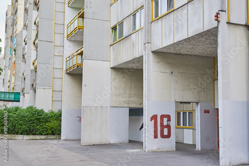 communist blocks of flats from a large housing estate in Vienna