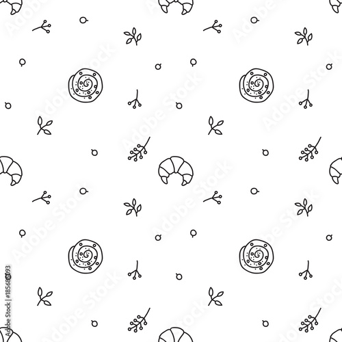 Bakery, vector seamless pattern