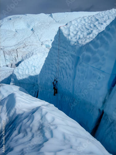 Ice Climber on Matanuska Glacier, Alaska