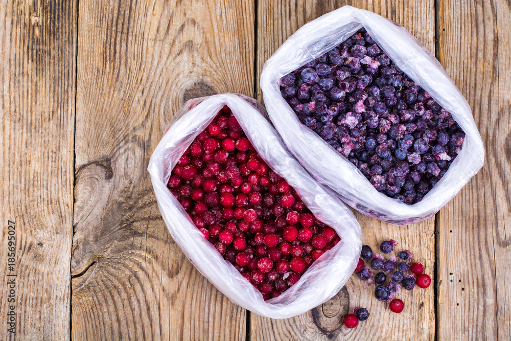 Natural vitamins.Frozen sweet garden berries Natural vitamins.Frozen sweet garden berries