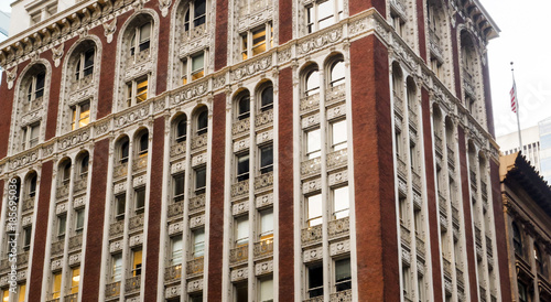 Fototapeta Finalcial District stary budynek architektura pejzaż - San Francisco, Kalifornia, CA, USA