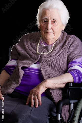 Senior Woman in a Wheelchair