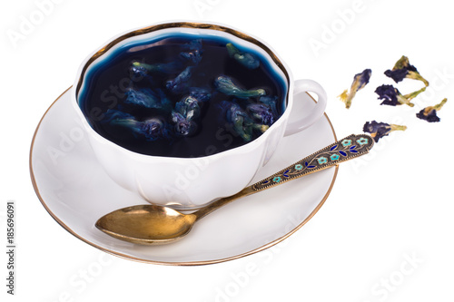 Organic blue flower tea