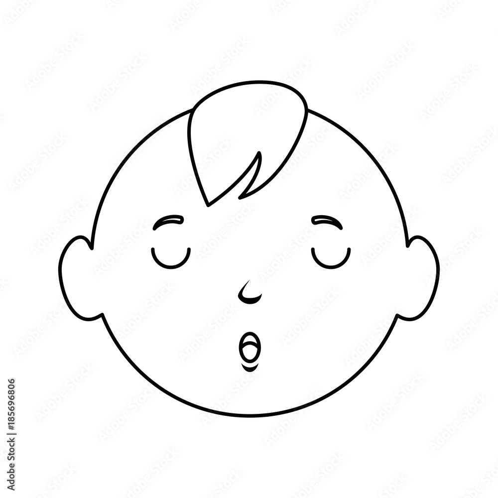 baby face avatar character vector illustration design baby face avatar character vector illustration design