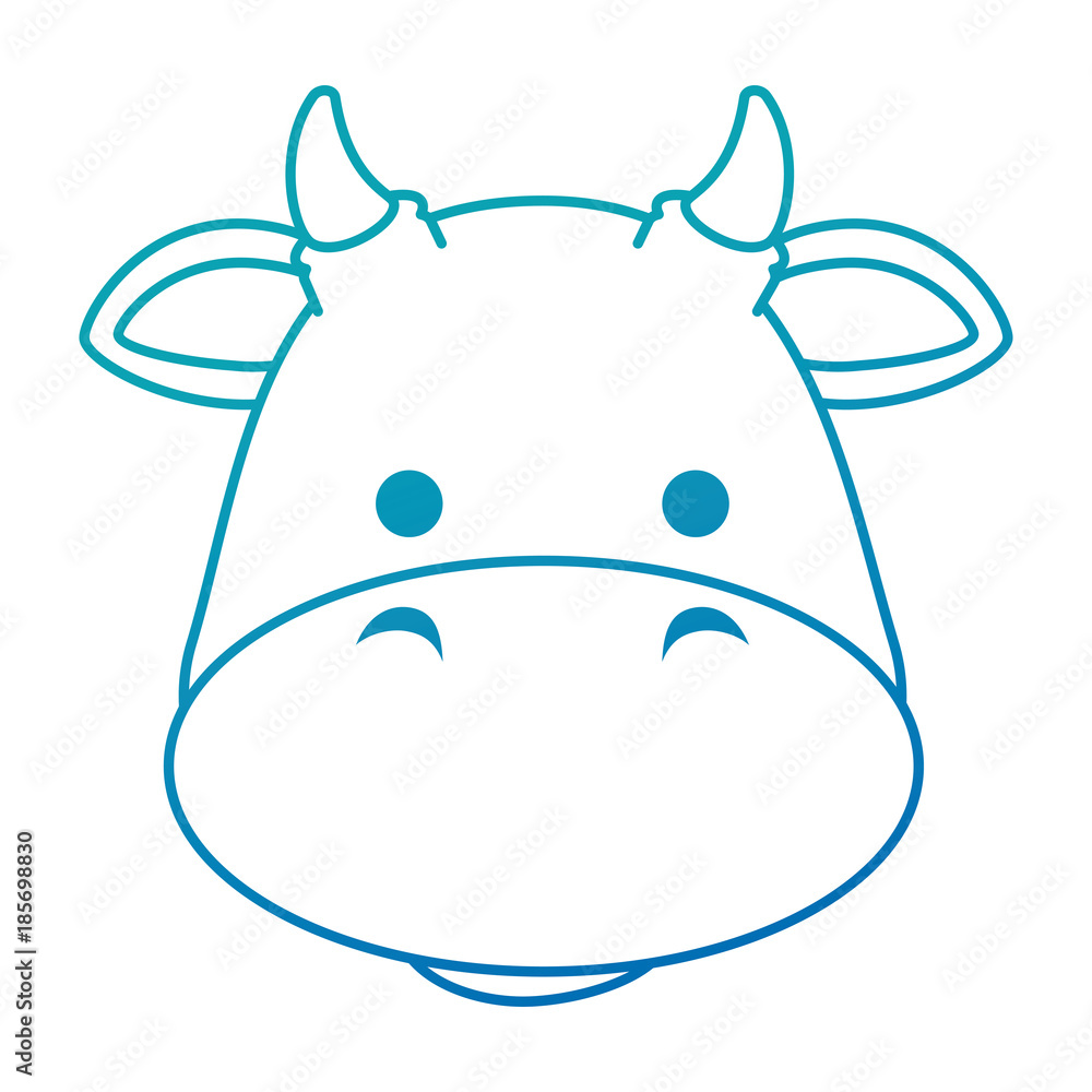 cute ox character icon vector illustration design cute ox character icon vector illustration design