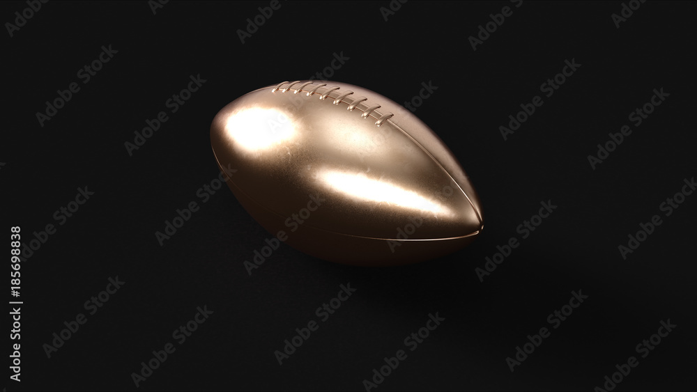 Bronze American Football / Rugby Ball