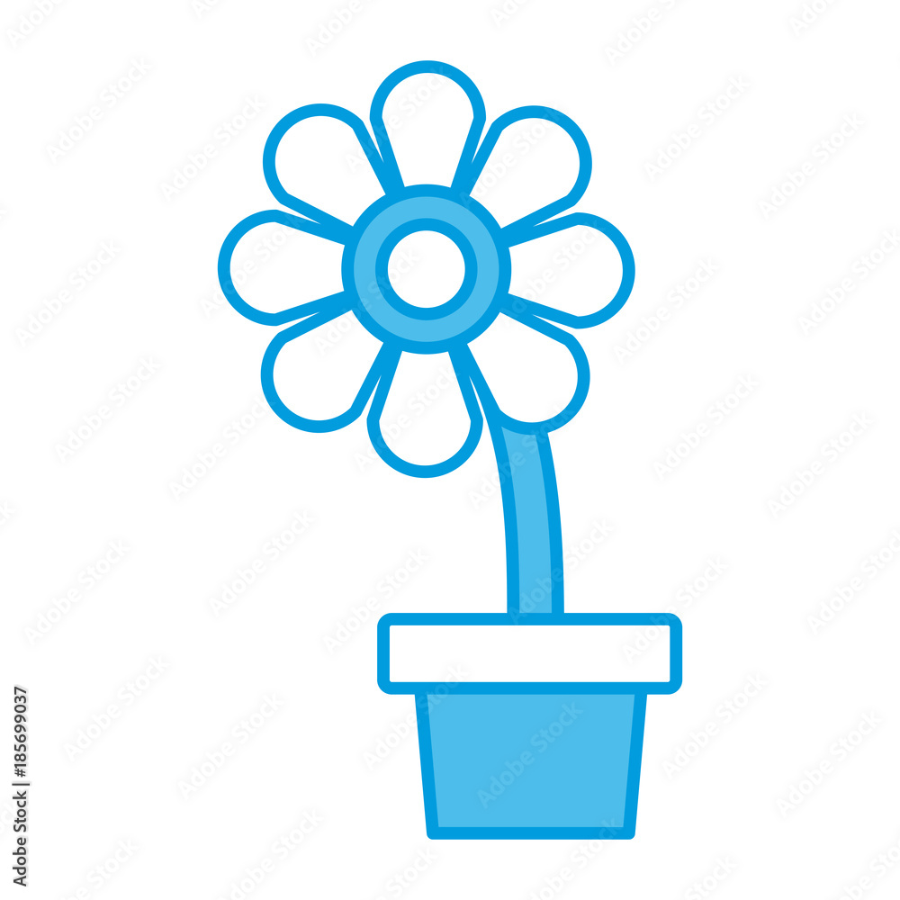 Flower in pot symbol icon vector illustration graphic design Flower in pot symbol icon vector illustration graphic design