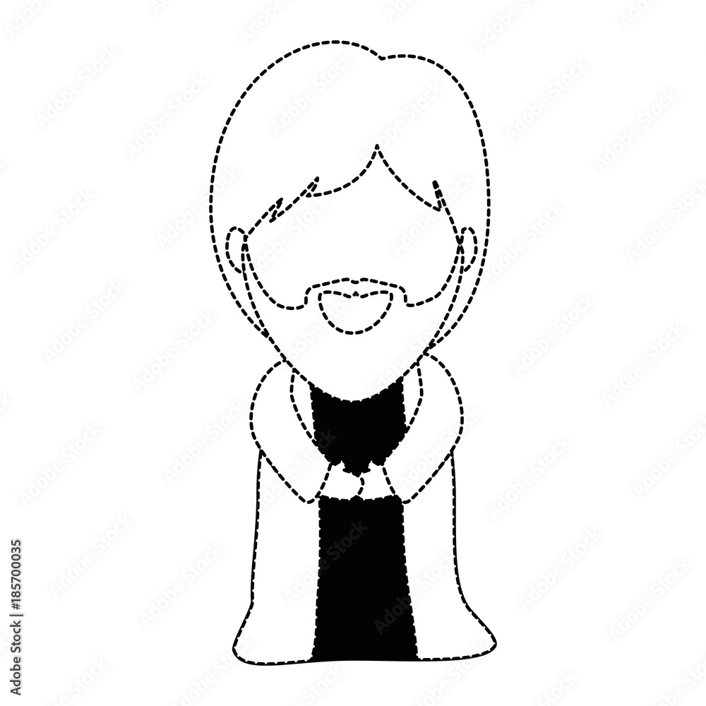 cute saint joseph character vector illustration design cute saint joseph character vector illustration design