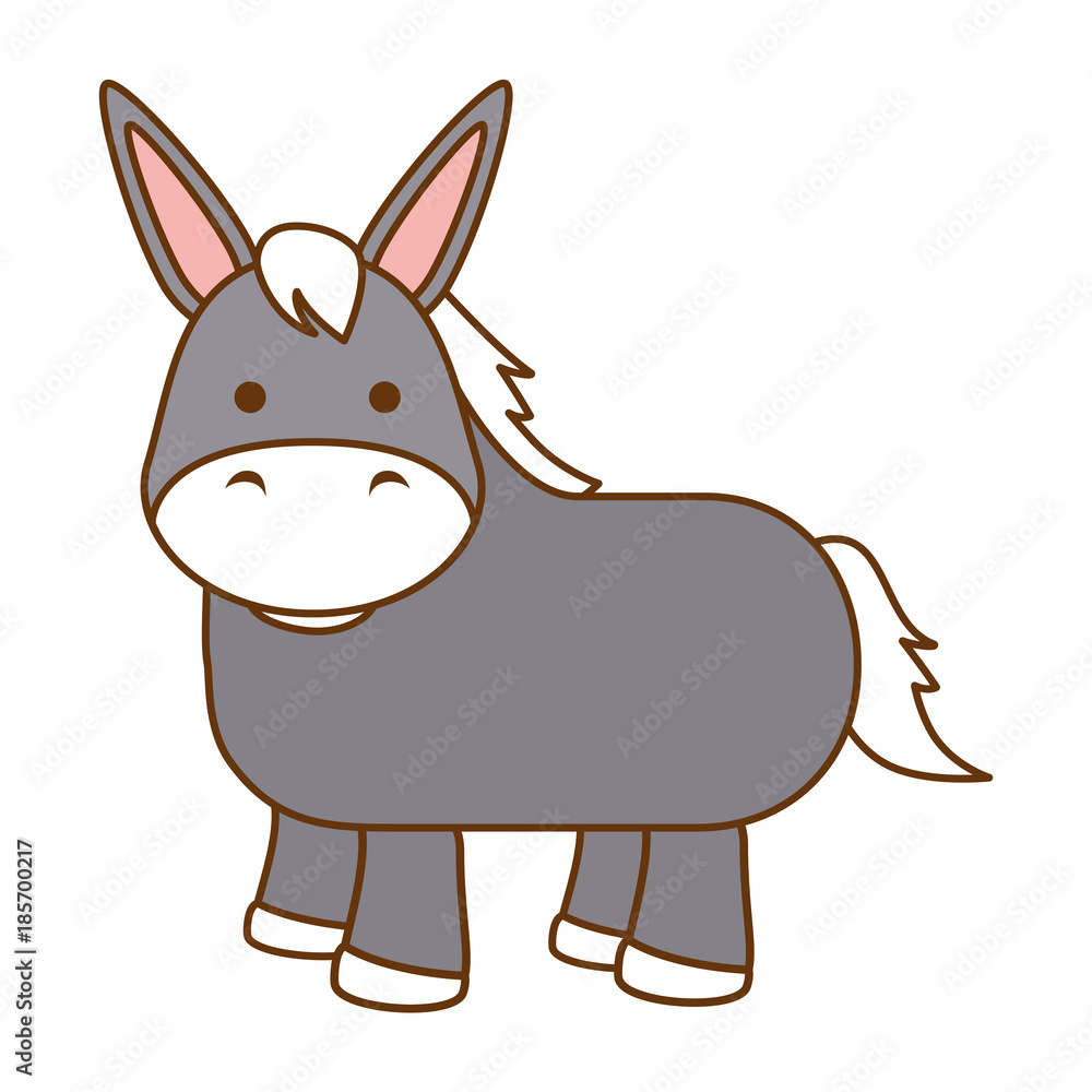 cute mule character icon vector illustration design cute mule character icon vector illustration design