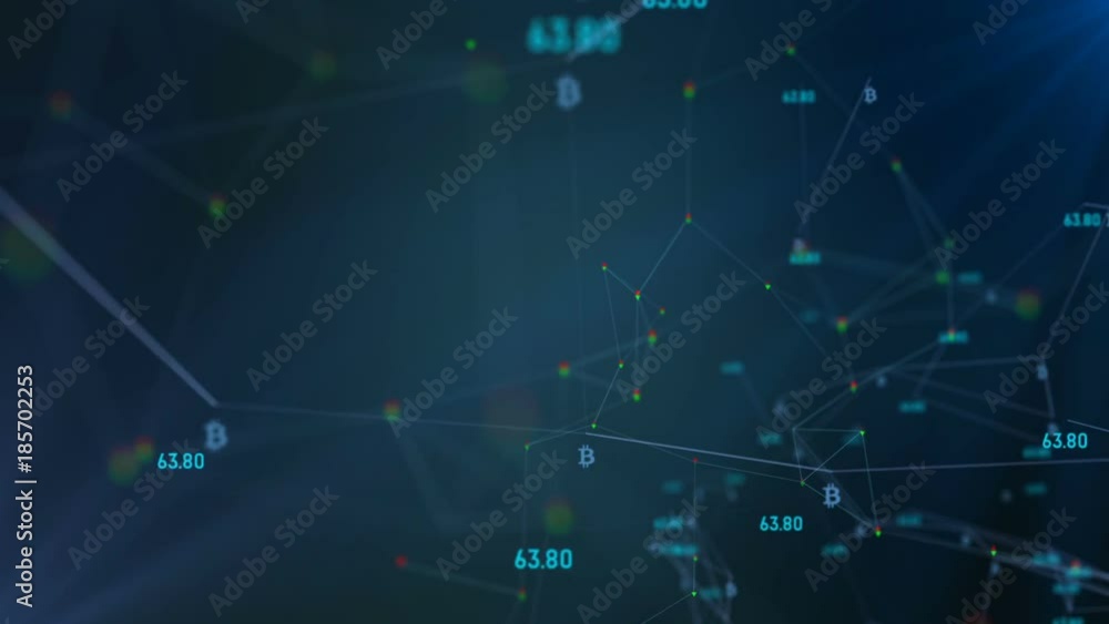 the global economic structure by growth sensors and the logo bitcoin. rotation in a circle. plexus network cinematic business background. seamless loop. the global economic structure by growth sensors and the logo bitcoin. rotation in a circle. plexus network cinematic business background. seamless loop.