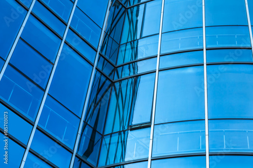 detail shot of modern business buildings in city