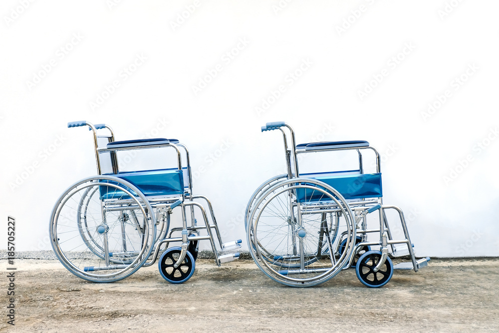 wheel chairs standby for help a old people or Health care