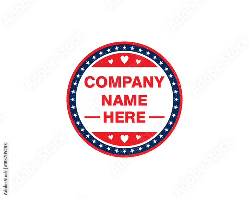 Stars and Heart Circular Sign Label Tag with Grunge Effect Company Logo Stamp Vector Free Download Stars and Heart Circular Sign Label Tag with Grunge Effect Company Logo Stamp Vector - GFXLoad