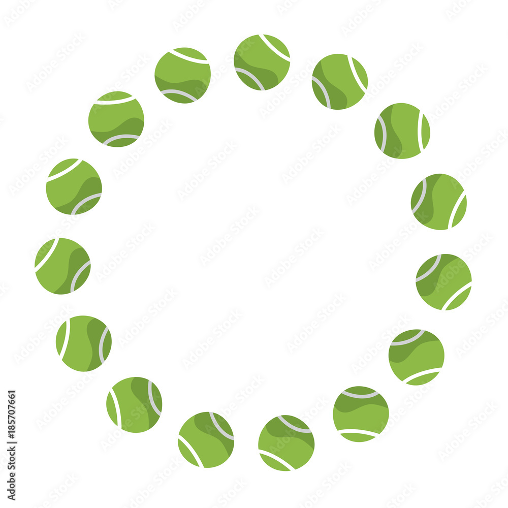 tennis balls circle emblem image vector illustration design tennis balls circle emblem image vector illustration design