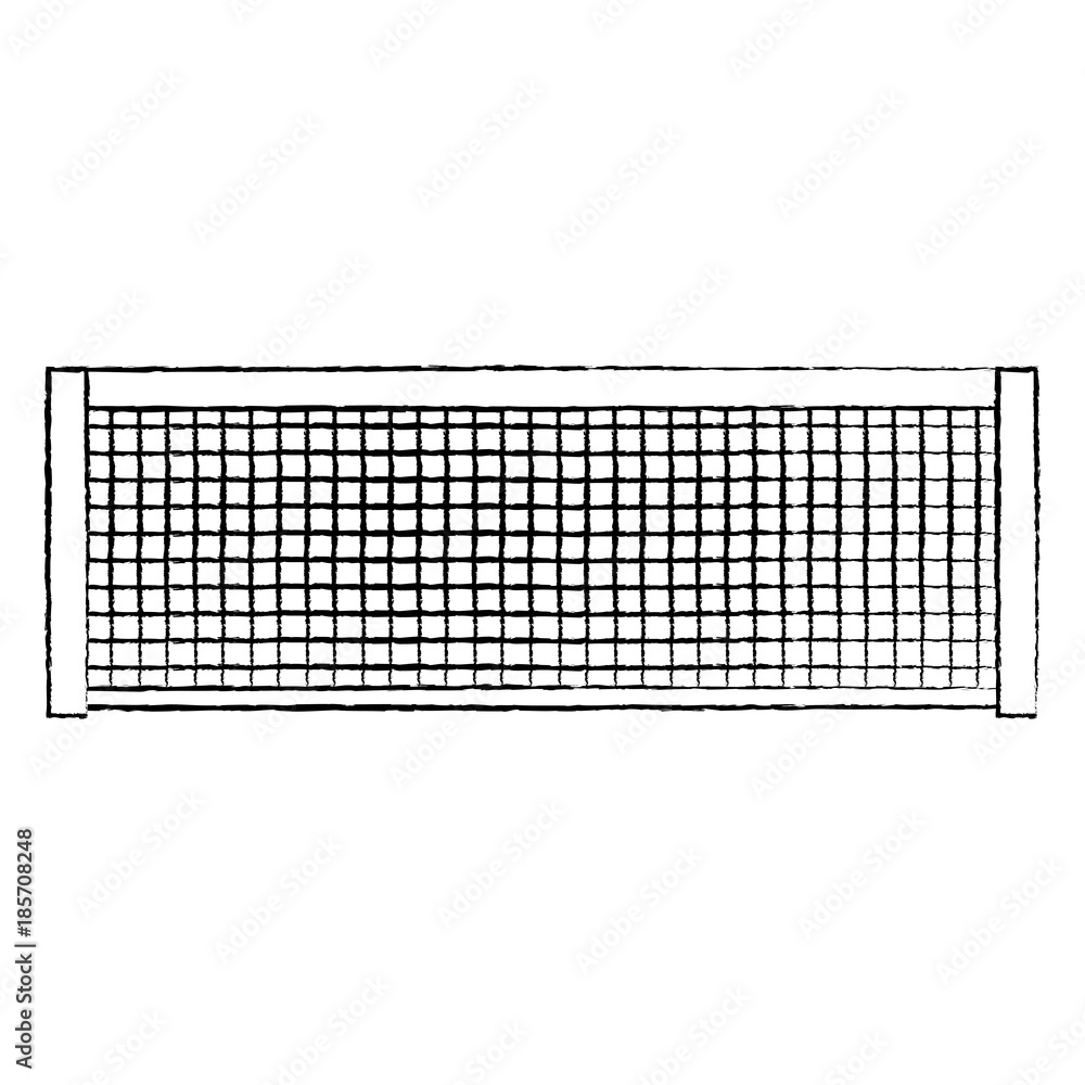 Vecteur Stock tennis net icon image vector illustration design black sketch  line | Adobe Stock