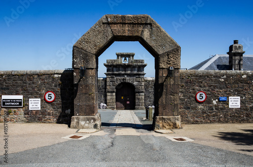 The High Granite Walls  Of HM Prison Dartmoor, Princetown, Devon