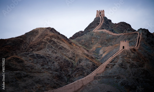 Scenery of Jiayuguan Pass in Gansu, China photo
