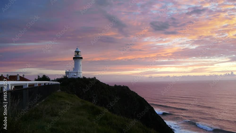 sunrise at byron bay lighthouse on australia's east coast sunrise at byron bay lighthouse on australia's east coast