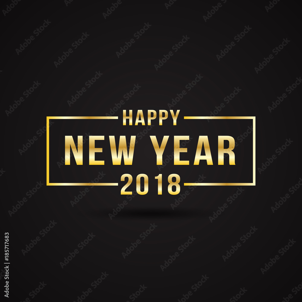 Obraz premium Happy New Year with Background