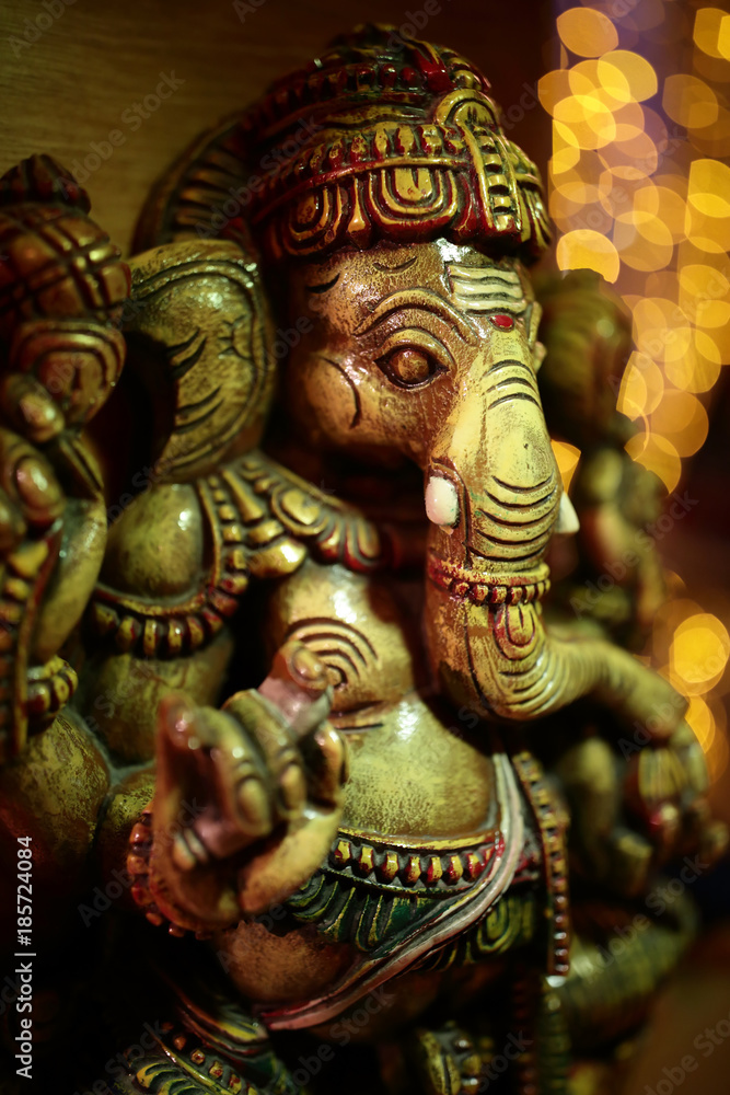View of indian elephant statue