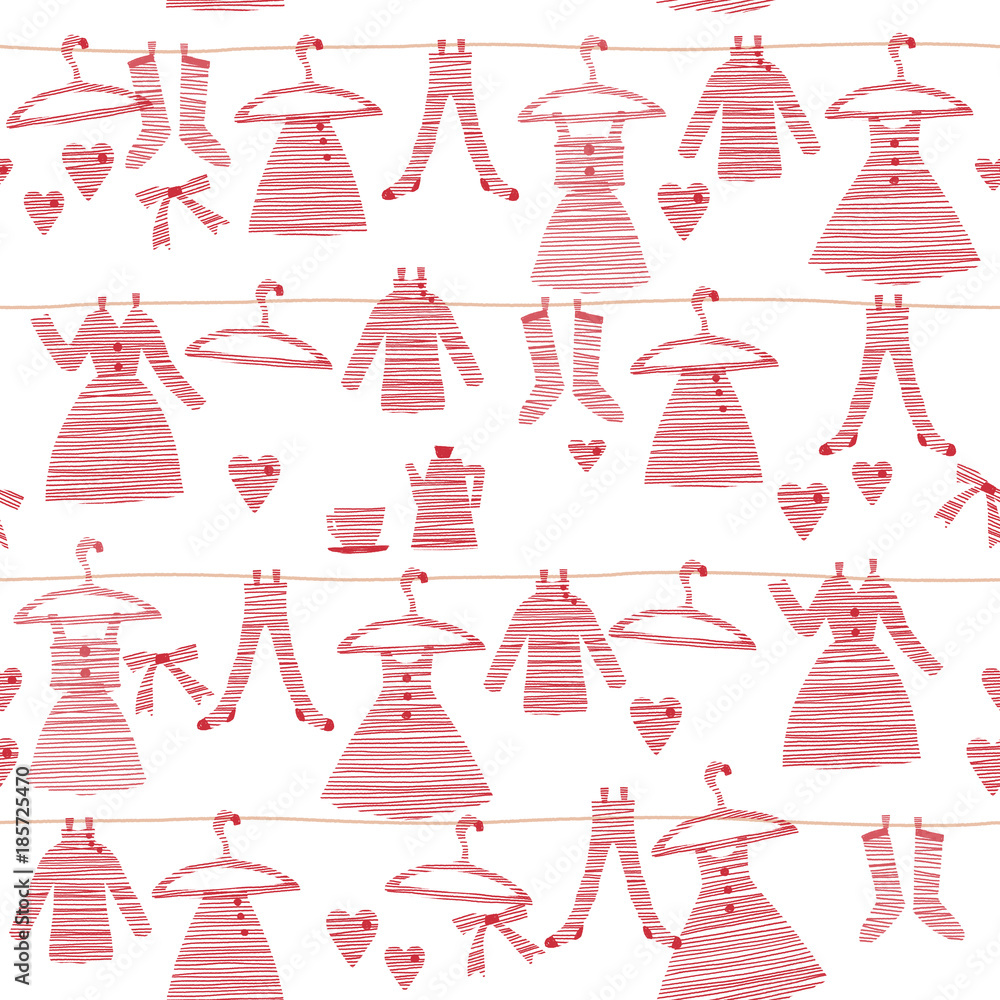 可愛い服のパターン Stock イラスト Adobe Stock 可愛い服のパターン Stock イラスト Adobe Stock