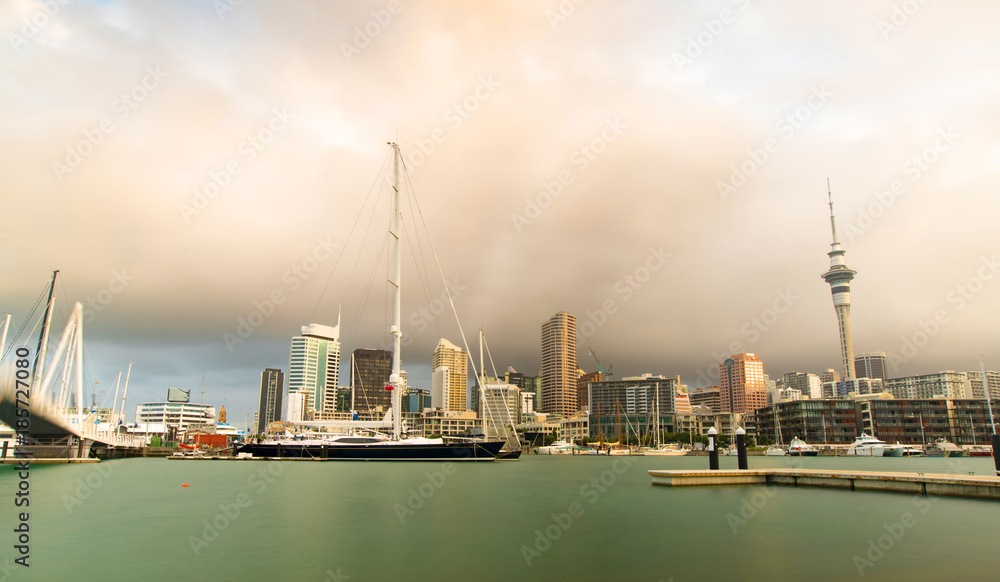 Day Skyline of Auckland. New Zealand