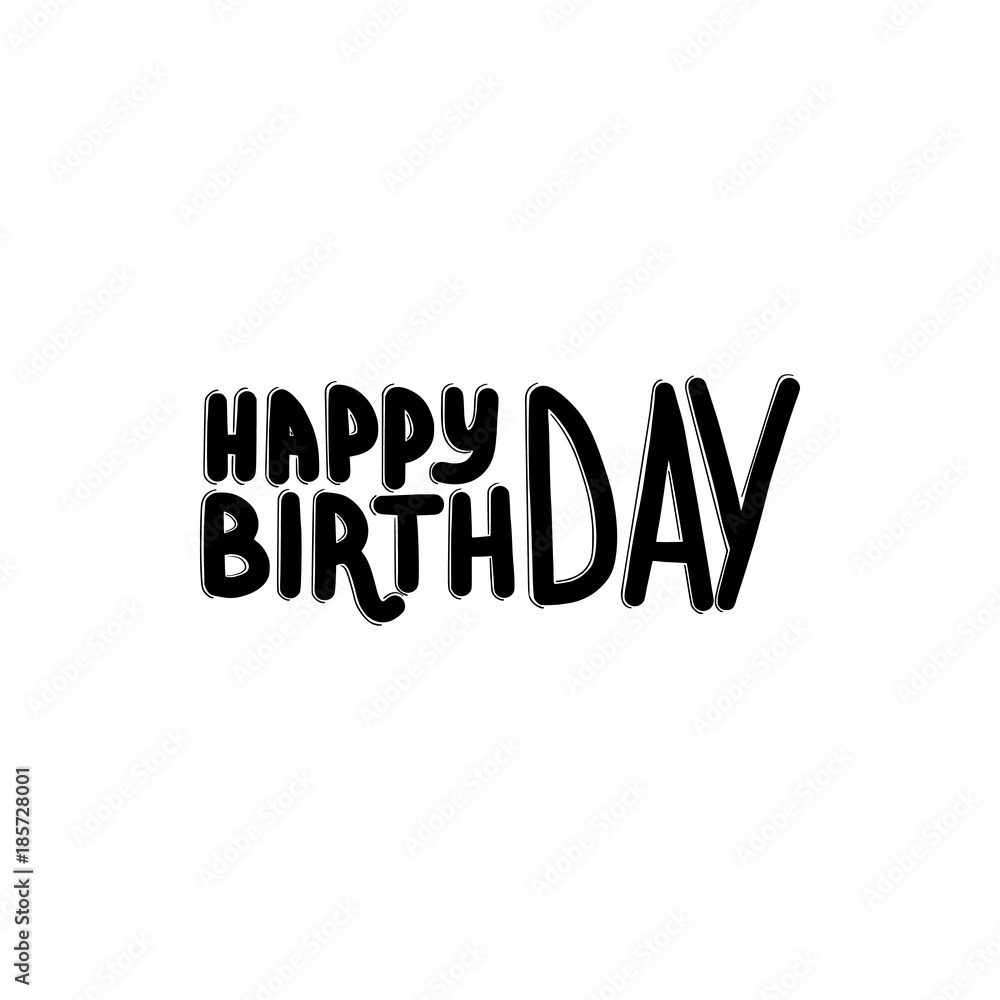 brush written happy birthday brush written happy birthday