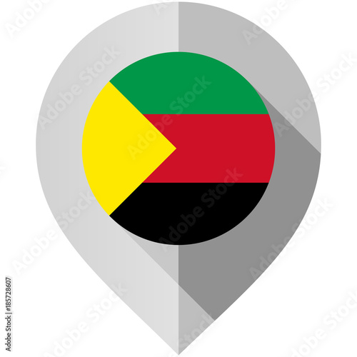 Free Download Marker with flag for map - GFXLoad