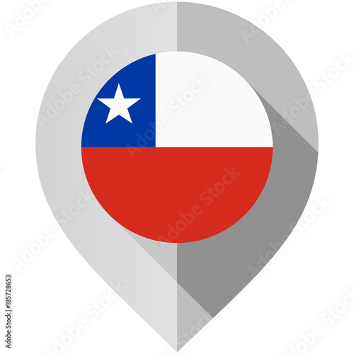 Marker with flag for map