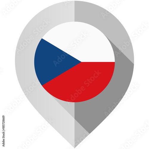 Free Download Marker with flag for map - GFXLoad