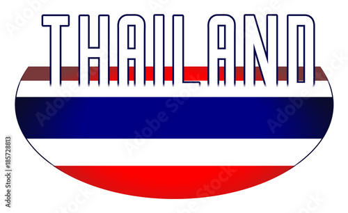 Illustration logo flag of Thailand official symbols isolated photo