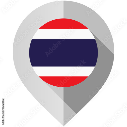 Marker with flag for map