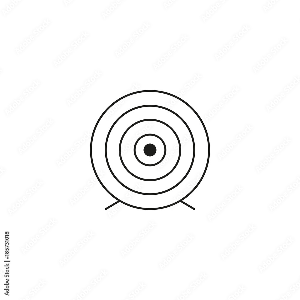 Target linear vector icon Target linear vector icon