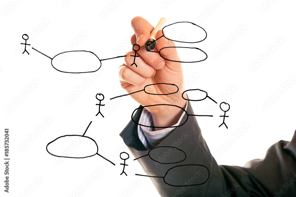 Businessman Drawing A Uml Use Case Diagram Businessman Drawing A Uml Use Case Diagram
