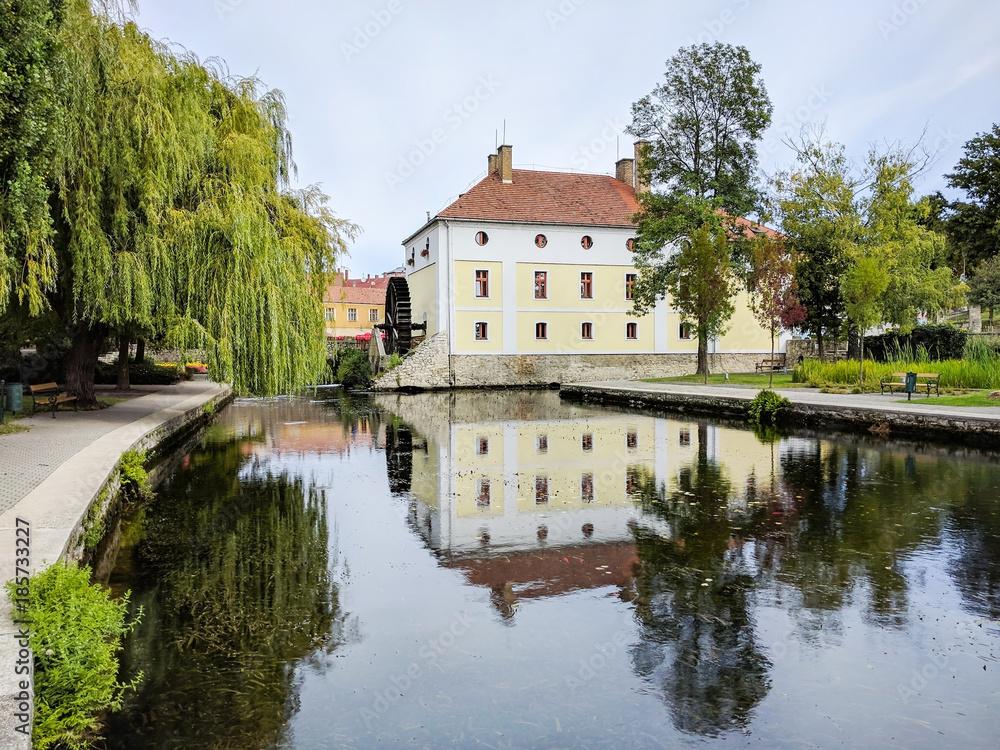 Mill Pond in Tapolca, Hungary