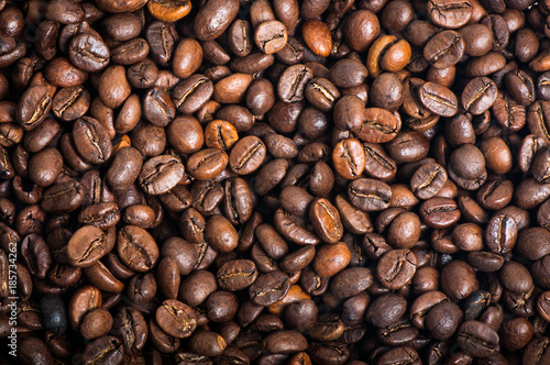 Roasted coffee beans